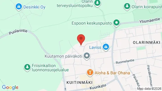 Apartments for rent i Espoo - kort over placeringen