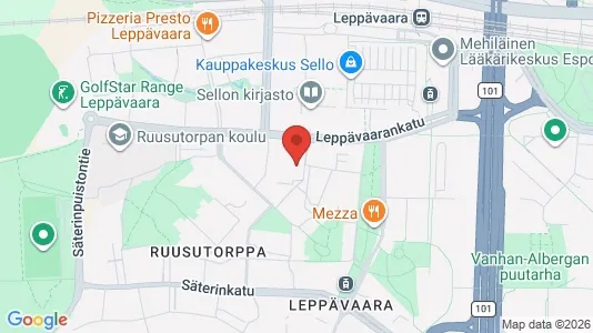 Apartments for rent i Espoo - kort over placeringen