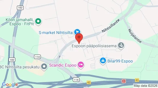 Apartments for rent i Espoo - kort over placeringen
