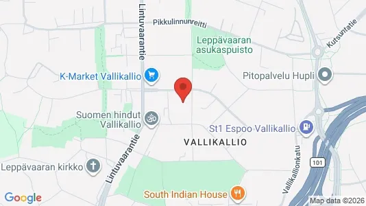 Apartments for rent i Espoo - kort over placeringen