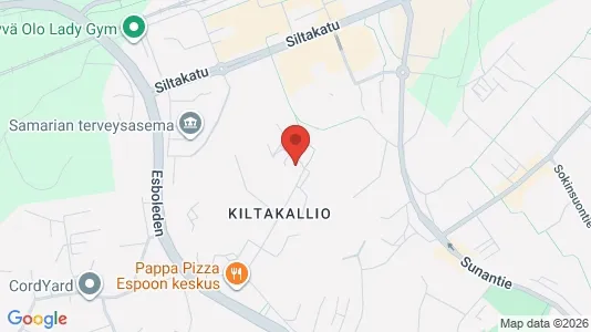 Apartments for rent i Espoo - kort over placeringen