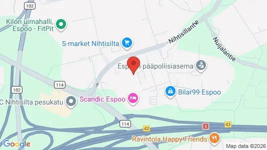 Apartments for rent i Espoo - kort over placeringen