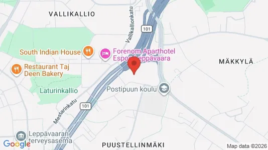 Apartments for rent i Espoo - kort over placeringen