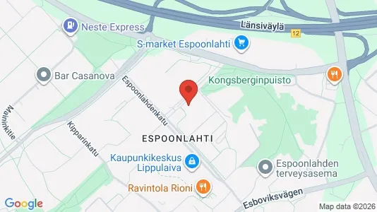 Apartments for rent i Espoo - kort over placeringen
