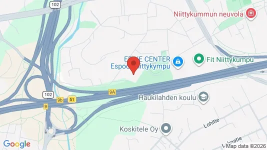 Apartments for rent i Espoo - kort over placeringen