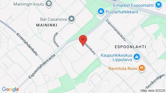 Apartments for rent i Espoo - kort over placeringen