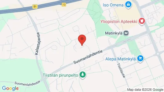 Apartments for rent i Espoo - kort over placeringen