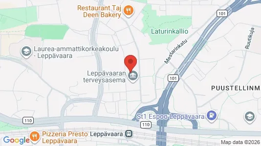 Apartments for rent i Espoo - kort over placeringen