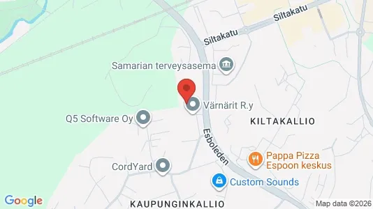 Apartments for rent i Espoo - kort over placeringen