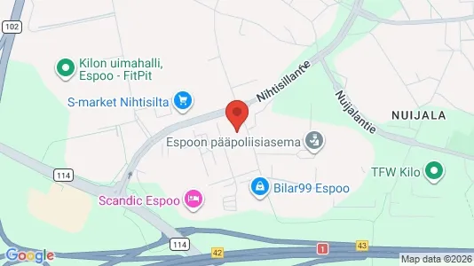 Apartments for rent i Espoo - kort over placeringen