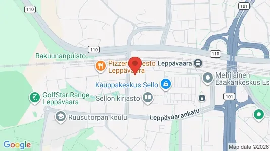 Apartments for rent i Espoo - kort over placeringen