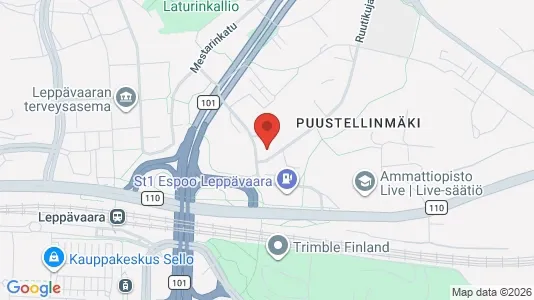 Apartments for rent i Espoo - kort over placeringen