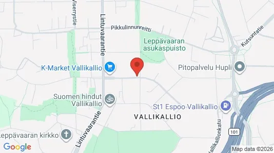 Apartments for rent i Espoo - kort over placeringen