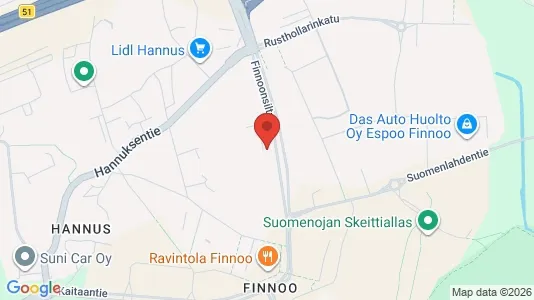 Apartments for rent i Espoo - kort over placeringen