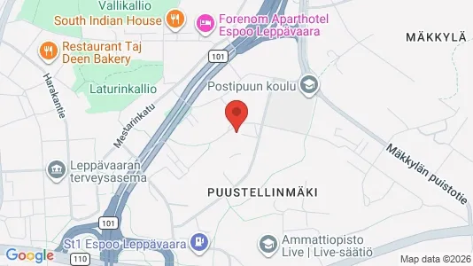 Apartments for rent i Espoo - kort over placeringen