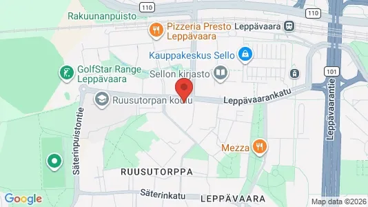 Apartments for rent i Espoo - kort over placeringen