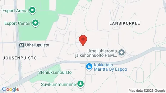 Apartments for rent i Espoo - kort over placeringen