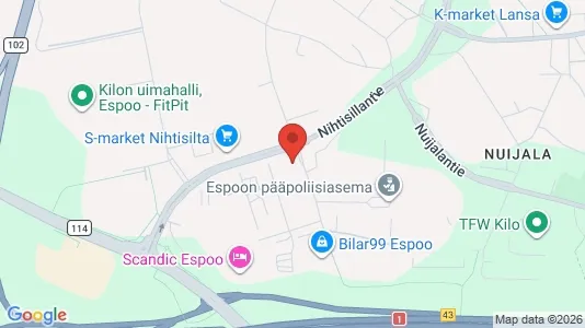Apartments for rent i Espoo - kort over placeringen