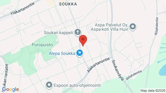 Apartments for rent i Espoo - kort over placeringen