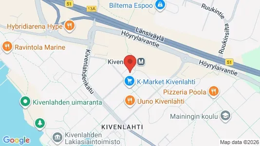 Apartments for rent i Espoo - kort over placeringen