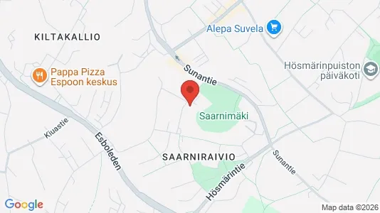 Apartments for rent i Espoo - kort over placeringen