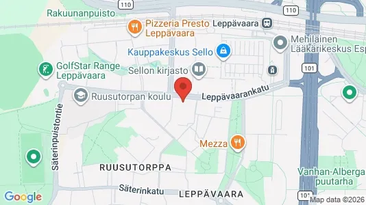 Apartments for rent i Espoo - kort over placeringen