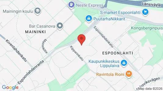 Apartments for rent i Espoo - kort over placeringen