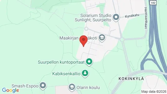 Apartments for rent i Espoo - kort over placeringen