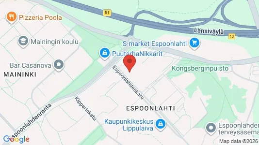 Apartments for rent i Espoo - kort over placeringen