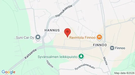 Apartments for rent i Espoo - kort over placeringen