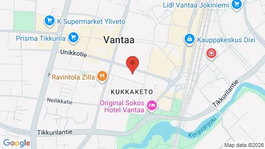 Apartments for rent i Vantaa - kort over placeringen
