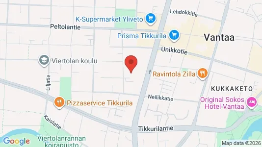 Apartments for rent i Vantaa - kort over placeringen