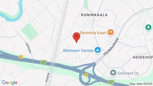 Apartments for rent i Vantaa - kort over placeringen