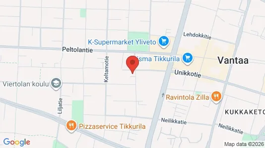 Apartments for rent i Vantaa - kort over placeringen