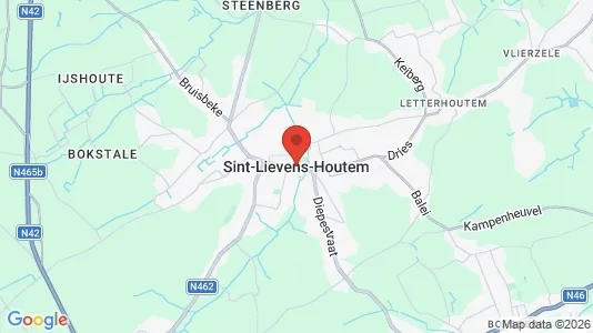 Apartments for rent i Sint-Lievens-Houtem - kort over placeringen
