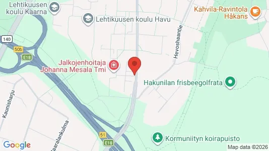Apartments for rent i Vantaa - kort over placeringen