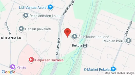 Apartments for rent i Vantaa - kort over placeringen