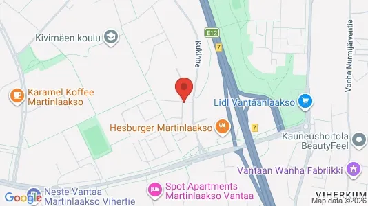 Apartments for rent i Vantaa - kort over placeringen