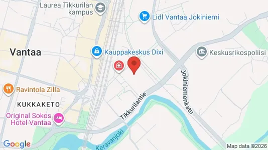 Apartments for rent i Vantaa - kort over placeringen