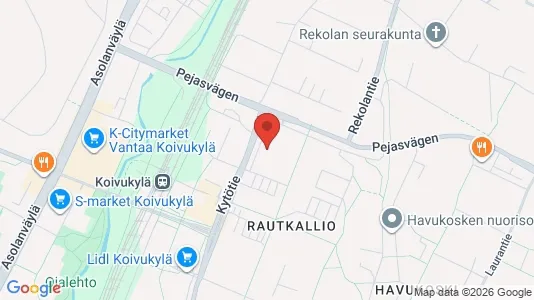 Apartments for rent i Vantaa - kort over placeringen
