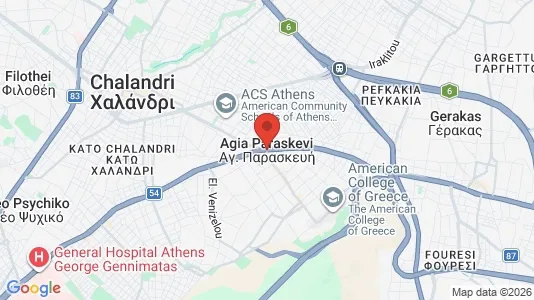 Apartments for rent i Agia Paraskevi - kort over placeringen