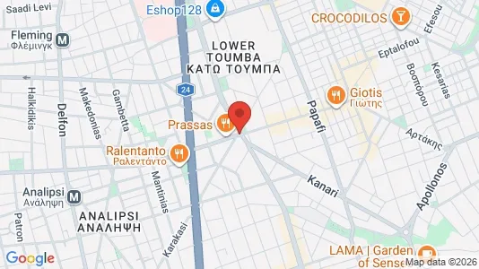 Apartments for rent i Thessaloniki - kort over placeringen
