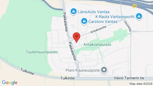 Apartments for rent i Vantaa - kort over placeringen