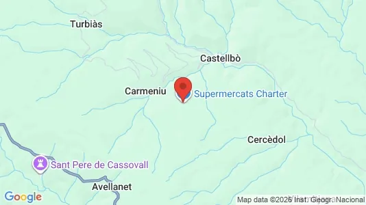 Apartments for rent i Montferrer i Castellbò - kort over placeringen