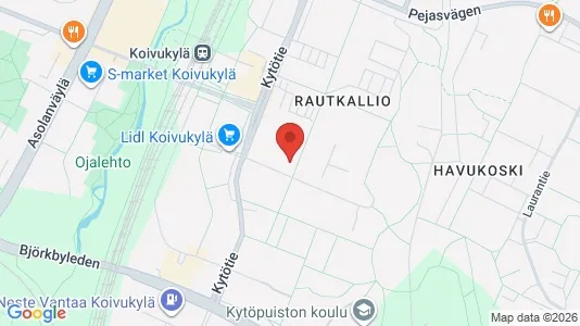 Apartments for rent i Vantaa - kort over placeringen