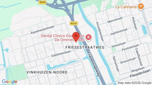 Apartments for rent i Groningen - kort over placeringen