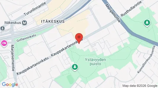 Apartments for rent i Helsinki Itäinen - kort over placeringen