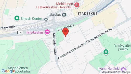 Apartments for rent i Helsinki Itäinen - kort over placeringen
