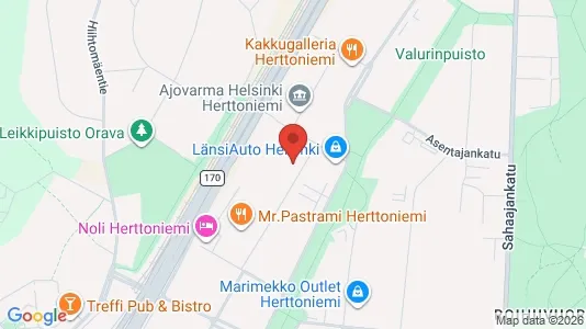 Apartments for rent i Helsinki Itäinen - kort over placeringen