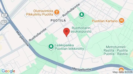 Apartments for rent i Helsinki Itäinen - kort over placeringen